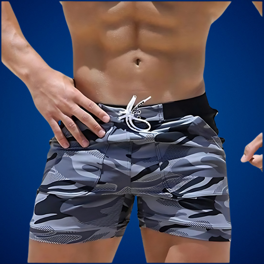 Badeshorts Herren Regular Fit Freizeit Sommer