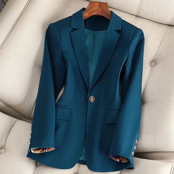 Damen Slim Fit Blazer Elegant Business