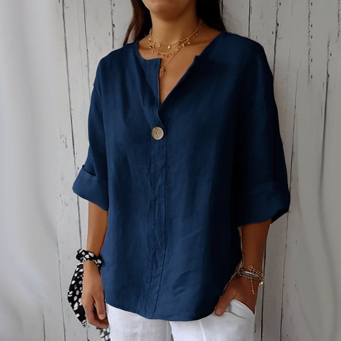 Damen Sommerbluse Relaxed Fit Casual Sommer