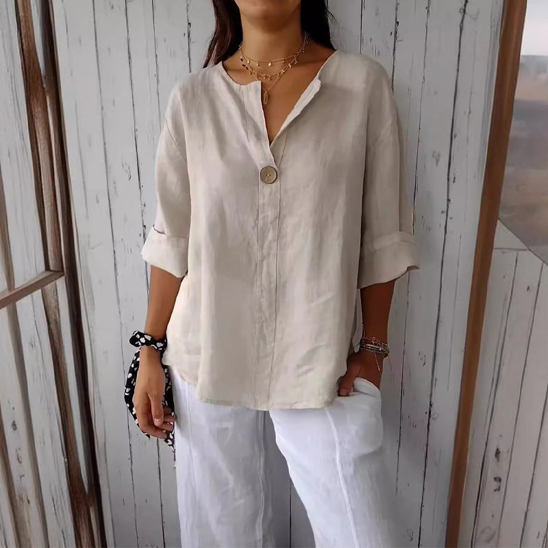 Damen Sommerbluse Relaxed Fit Casual Sommer