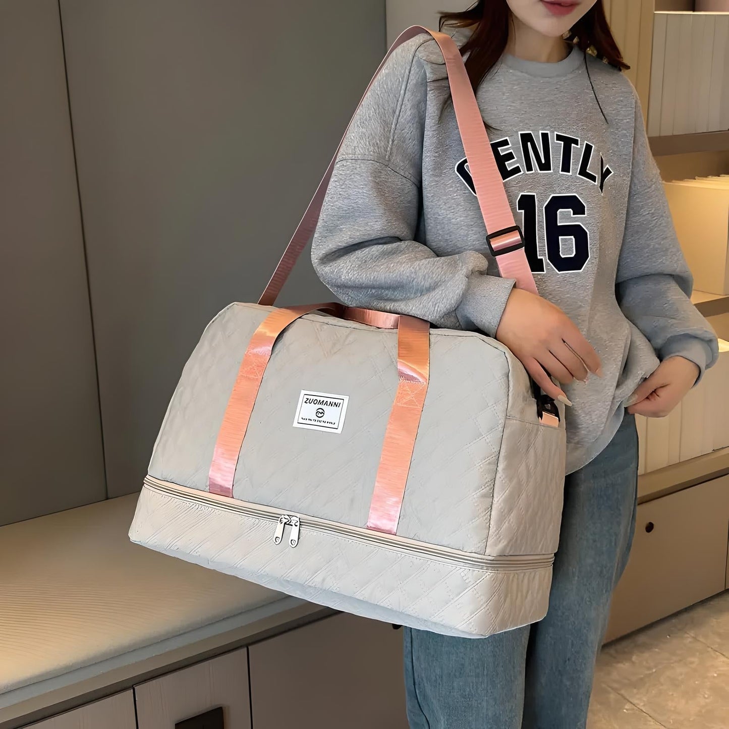 Wasserabweisende Weekender-Reisetasche Damen Business
