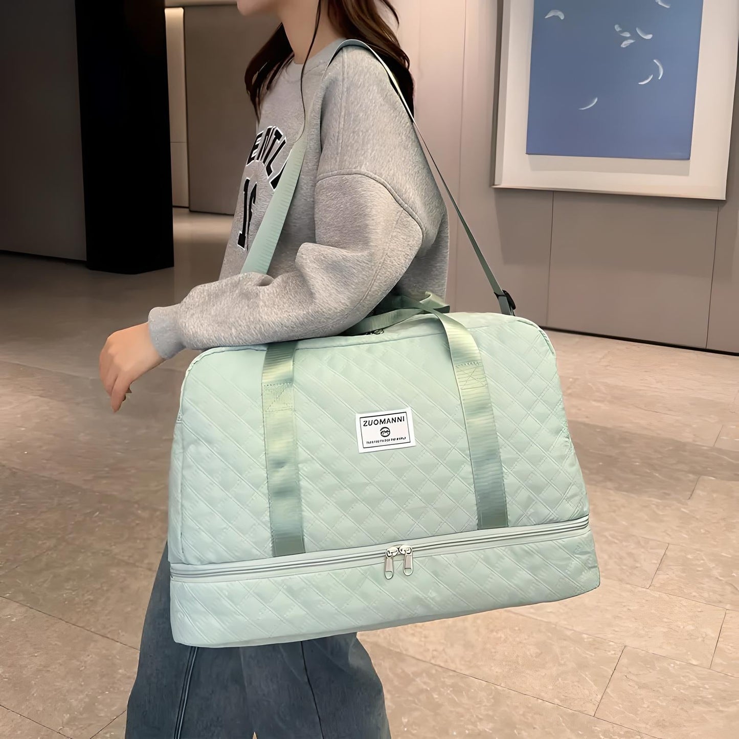 Wasserabweisende Weekender-Reisetasche Damen Business