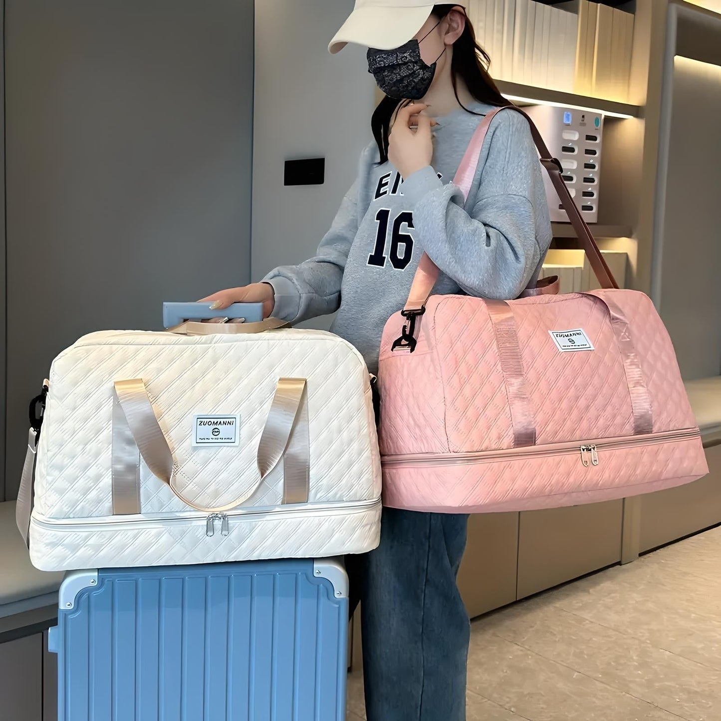 Wasserabweisende Weekender-Reisetasche Damen Business