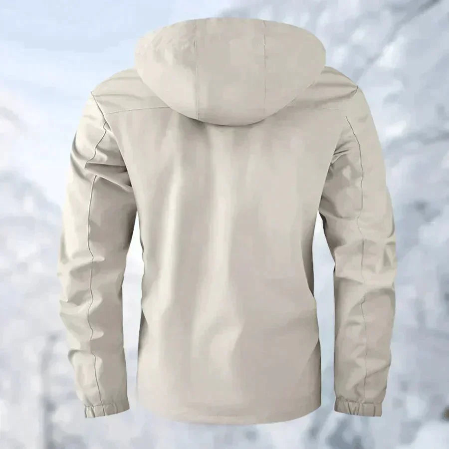 Wasserdichte Herrenjacke mit Abnehmbarer Kapuze | Ideal für Regen und Schnee 3