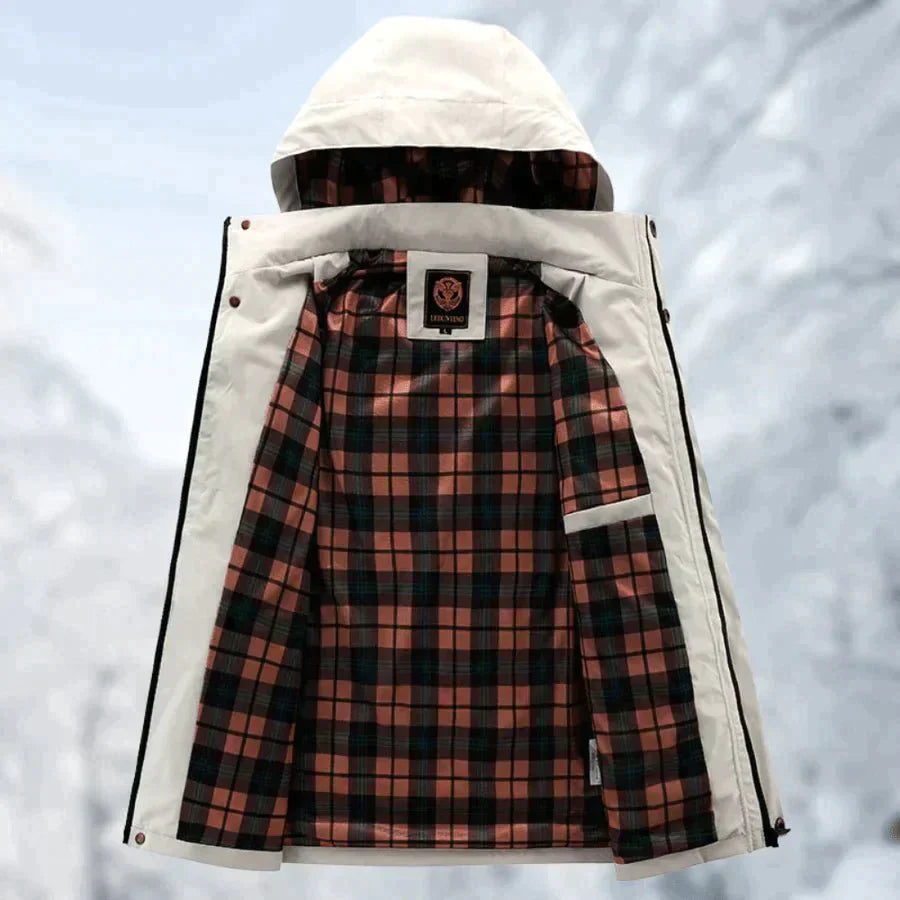 Wasserdichte Herrenjacke mit Abnehmbarer Kapuze | Ideal für Regen und Schnee 4