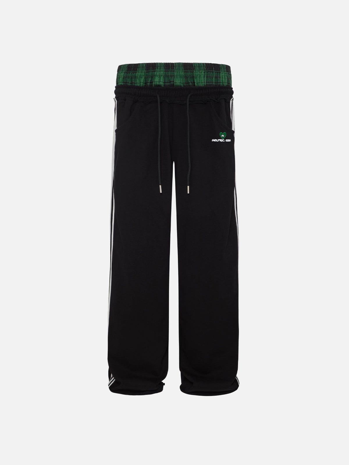 Jogginghose Damen Weit Relaxed Fit Freizeit Retroakzent