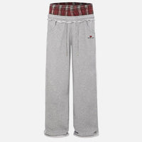 Jogginghose Damen Weit Relaxed Fit Freizeit Retroakzent