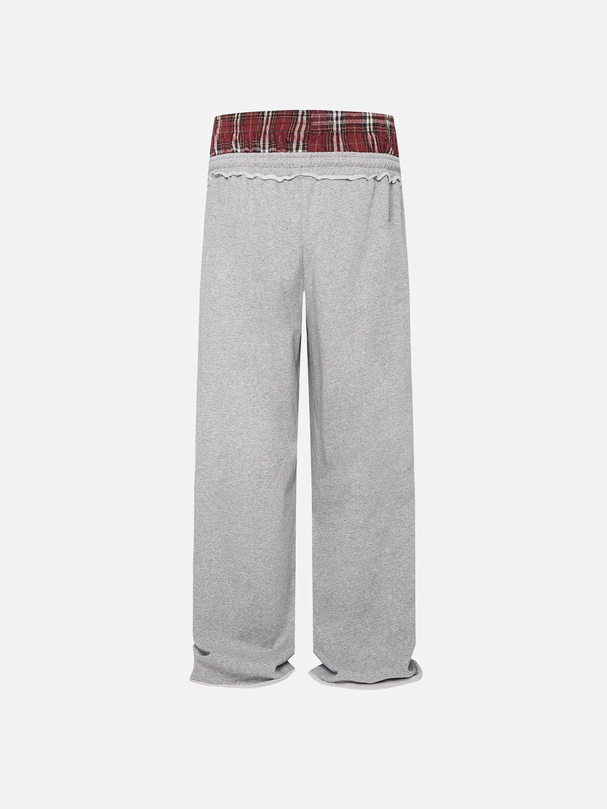 Jogginghose Damen Weit Relaxed Fit Freizeit Retroakzent