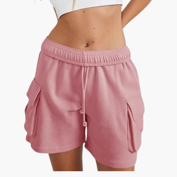 Damen Cargo-Shorts Relaxed Fit Freizeit mit elastischem Bund