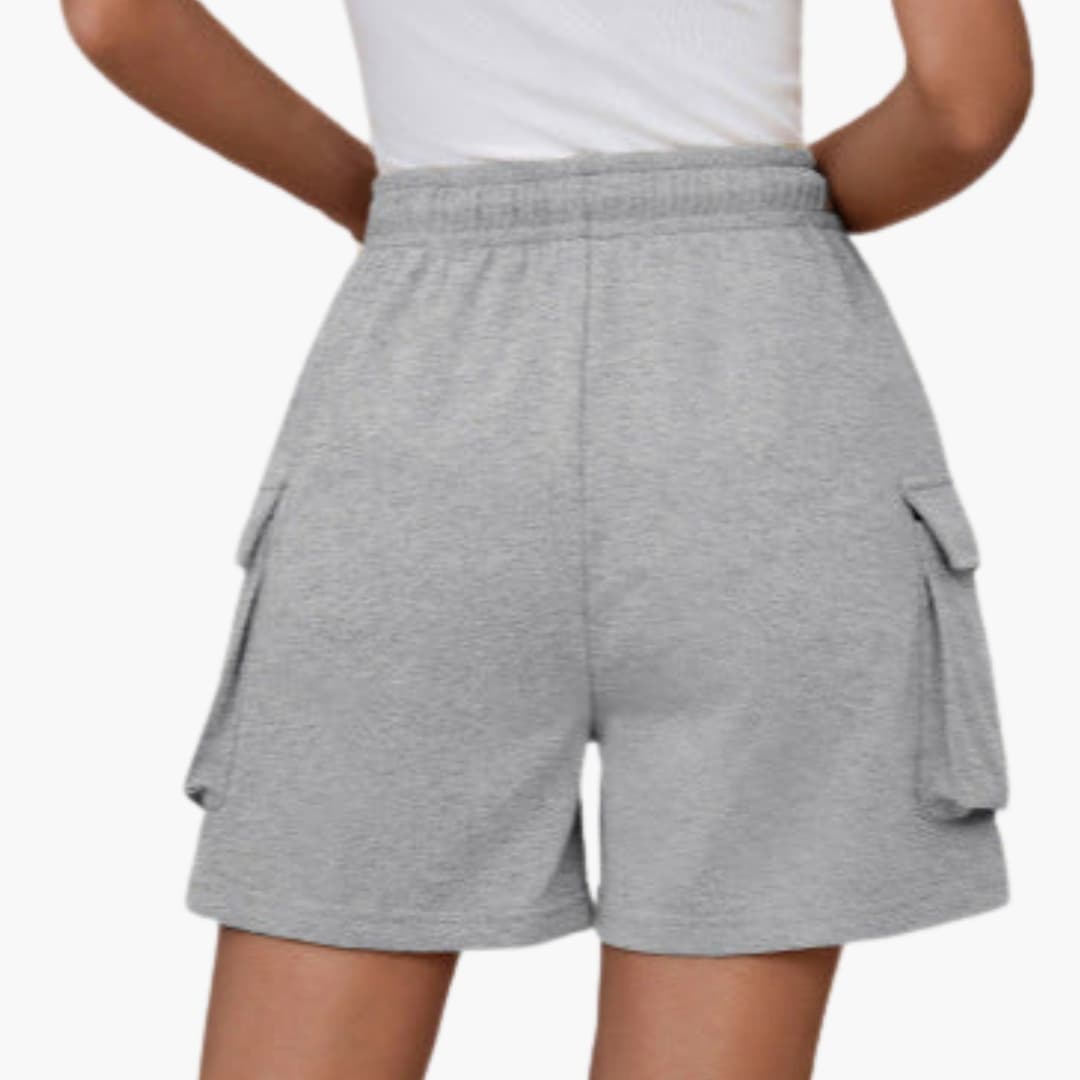 Damen Cargo-Shorts Relaxed Fit Freizeit mit elastischem Bund