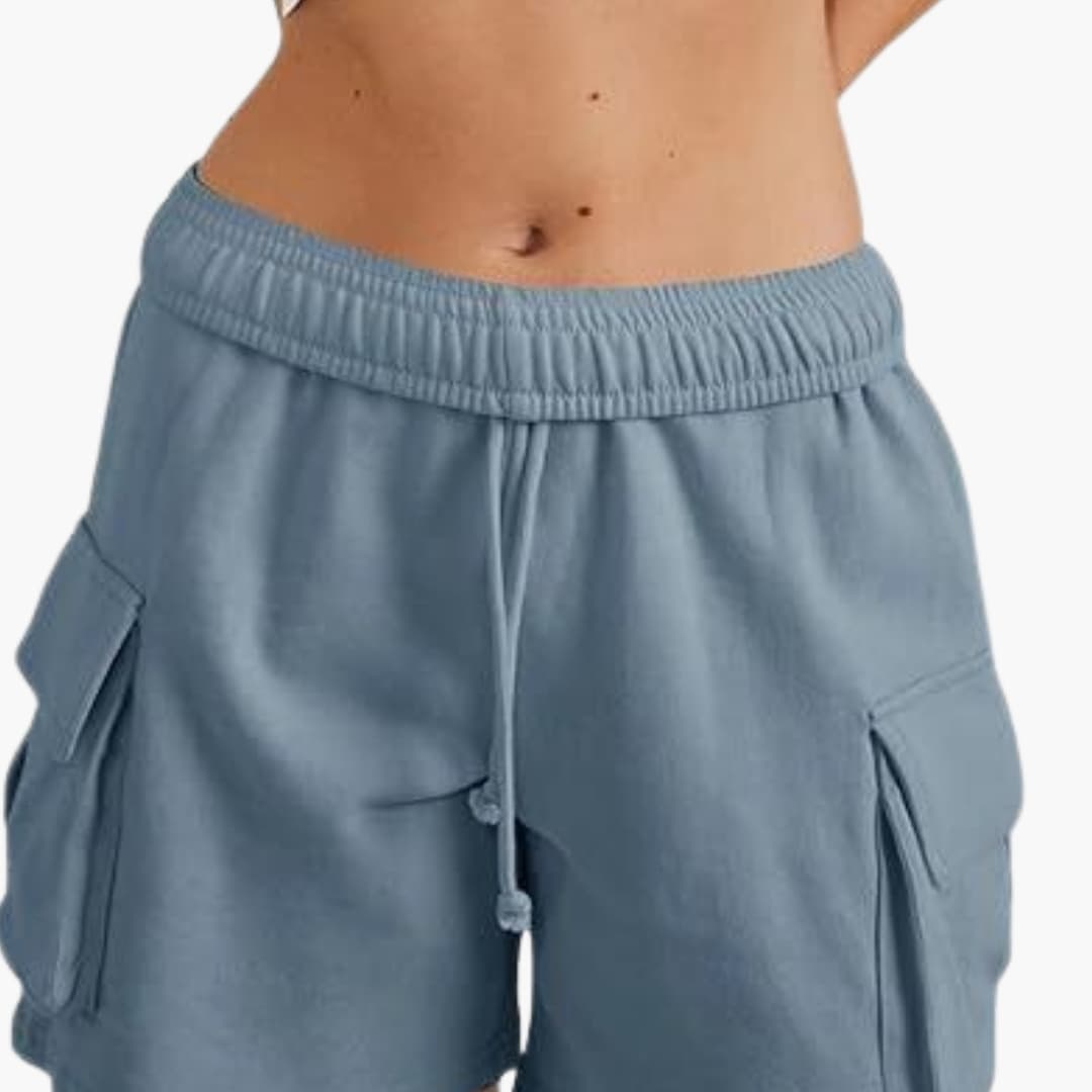 Damen Cargo-Shorts Relaxed Fit Freizeit mit elastischem Bund