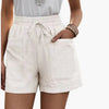 Damen Shorts Relaxed Fit Sommer Freizeit mit weitem Bein und Taschen