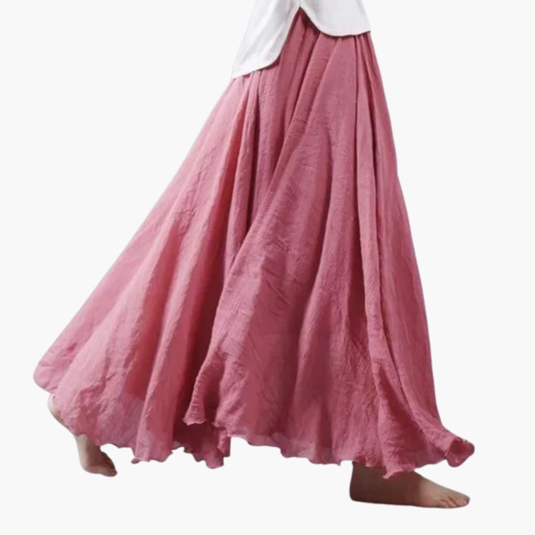 Damen Maxi-Rock Regular Fit Freizeit mit elastischem Bund