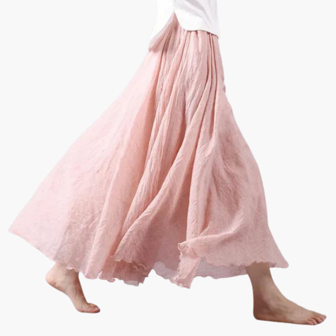 Damen Maxi-Rock Regular Fit Freizeit mit elastischem Bund