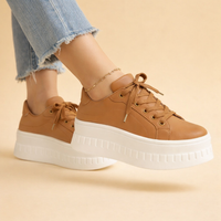 Sneaker Damen Plateau Bequem Alltag & Freizeit