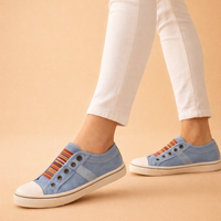 Sneaker Damen Bequem Slip On Alltag Freizeit