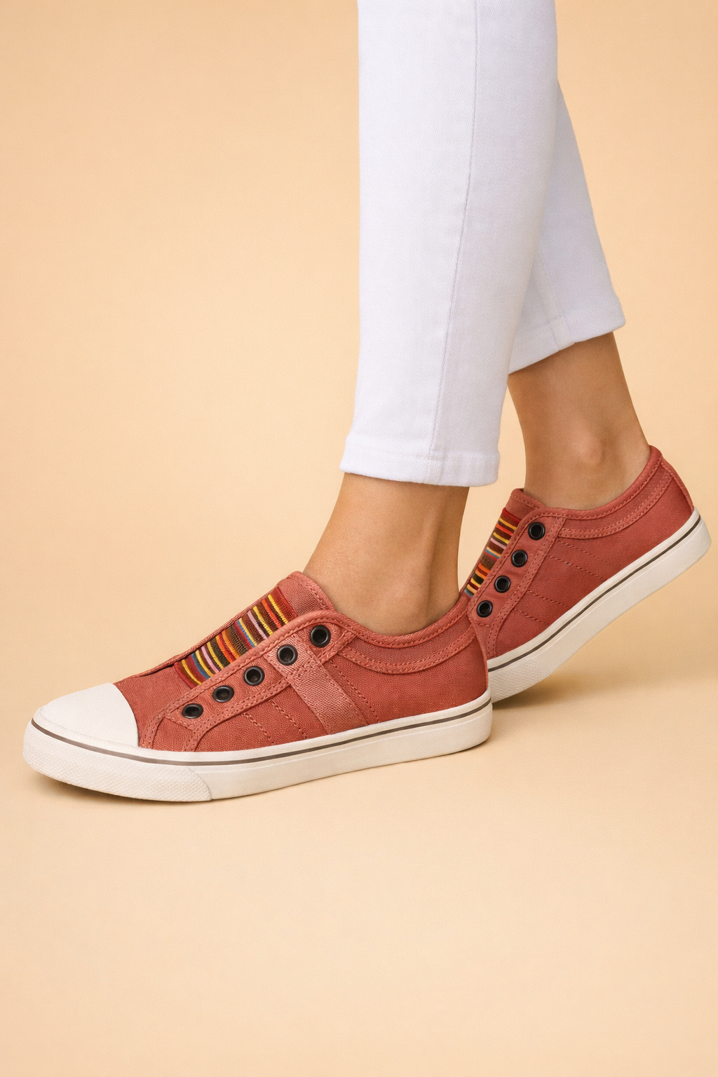 Sneaker Damen Bequem Slip On Alltag Freizeit