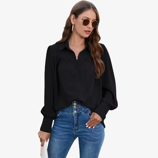 Damen Chiffonbluse Relaxed Fit Business & Freizeit