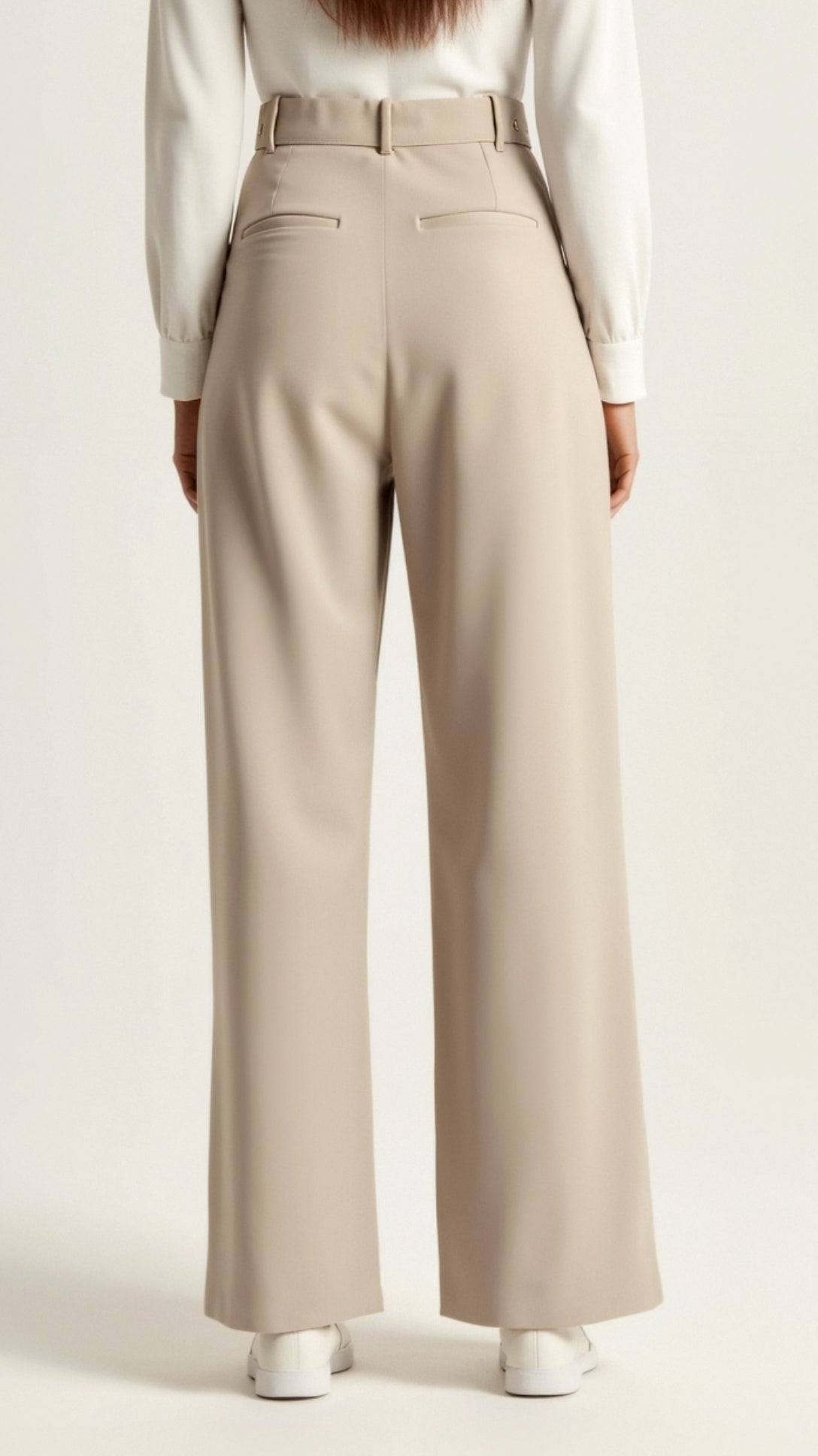 Damenweite Beinformhose Hohe Taille Smart Casual