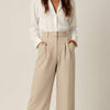 Damenweite Beinformhose Hohe Taille Smart Casual