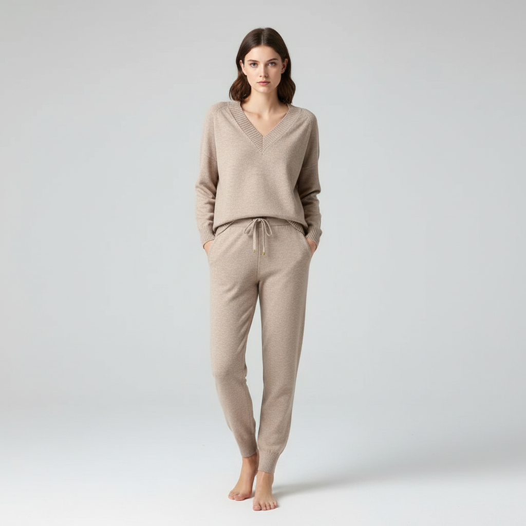 Tanja I Damen Strick-Set Regular Fit Freizeit Herbst/Winter