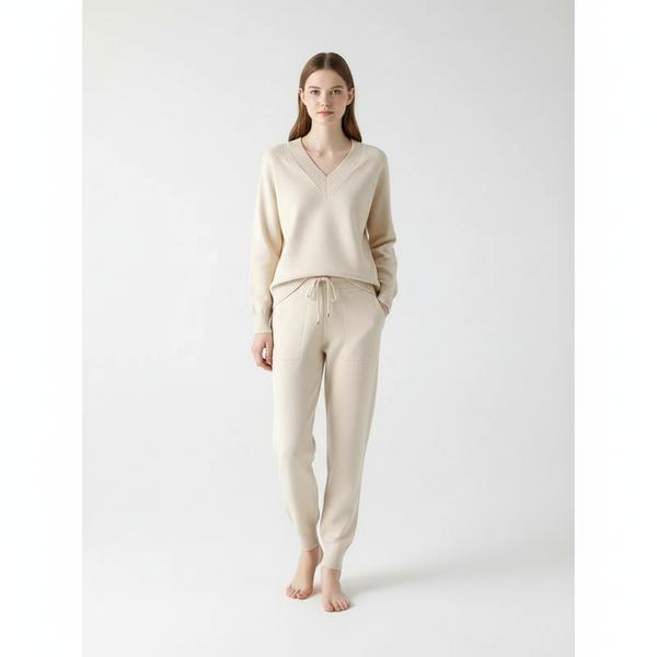 Tanja I Damen Strick-Set Regular Fit Freizeit Herbst/Winter