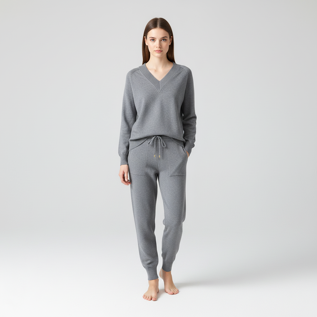 Tanja I Damen Strick-Set Regular Fit Freizeit Herbst/Winter