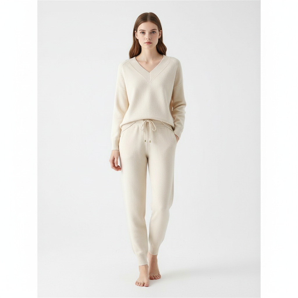 Tanja I Damen Strick-Set Regular Fit Freizeit Herbst/Winter