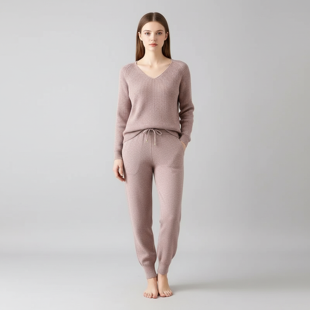 Tanja I Damen Strick-Set Regular Fit Freizeit Herbst/Winter