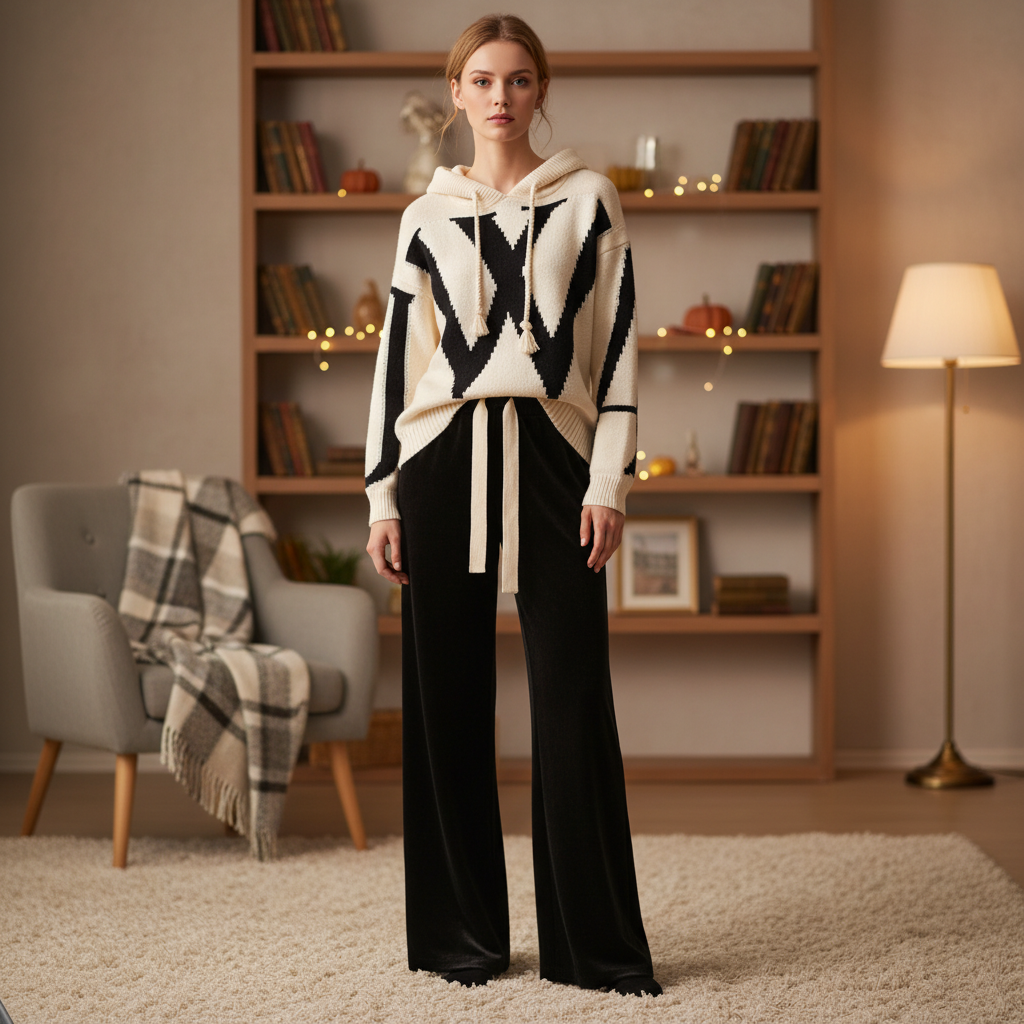 Pina I Damen Strickset Zweiteiler Relaxed Fit Freizeit Herbst