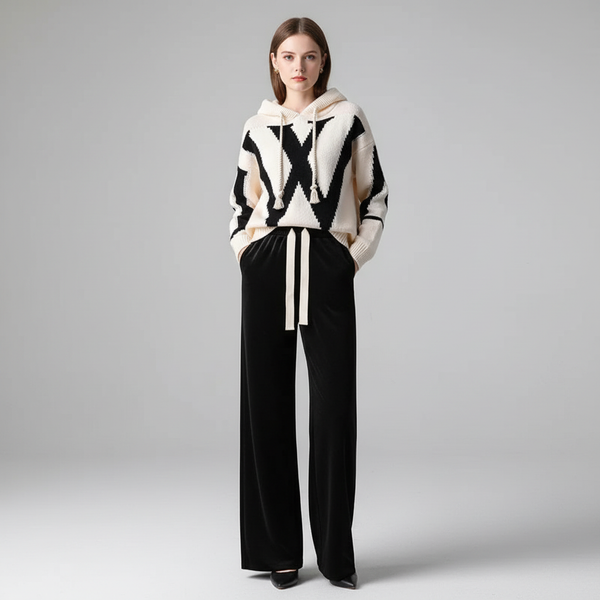 Pina I Damen Strickset Zweiteiler Relaxed Fit Freizeit Herbst