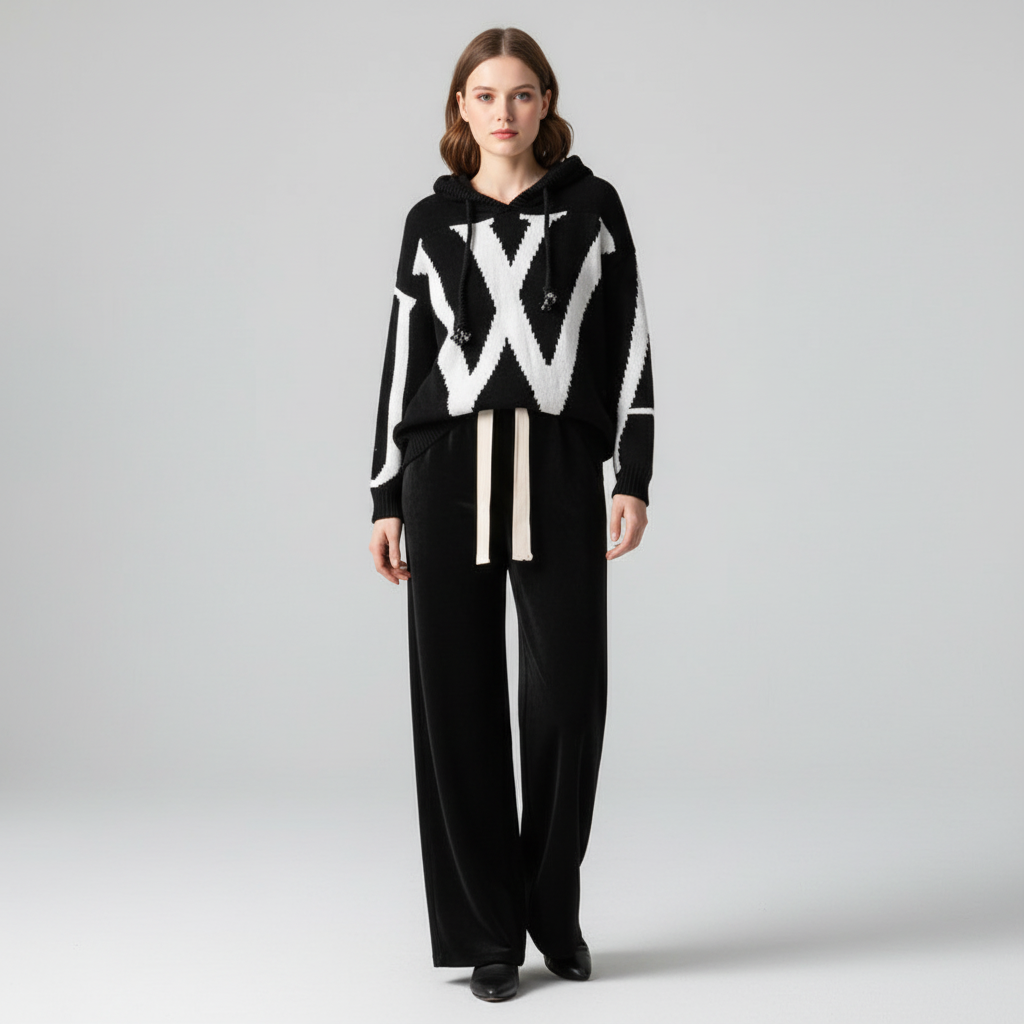 Pina I Damen Strickset Zweiteiler Relaxed Fit Freizeit Herbst