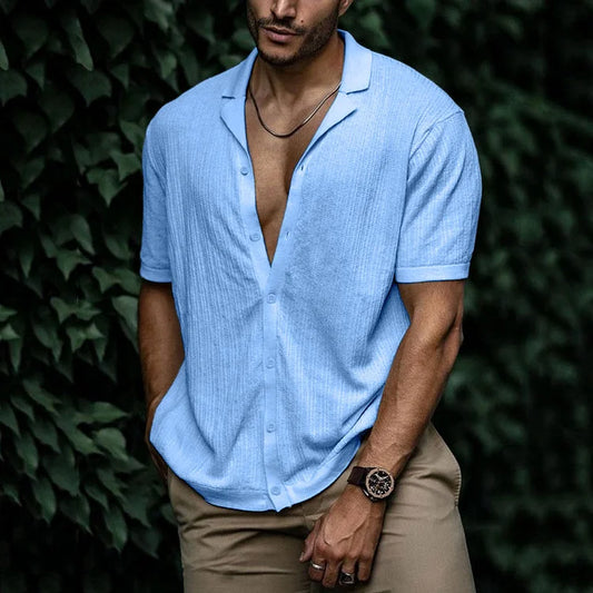 Hemd Kurzarm Herren – Kurzarmhemd Sommer Casual Regular Fit | Herren Hemden Kurzarm, Leicht & Atmungsaktiv