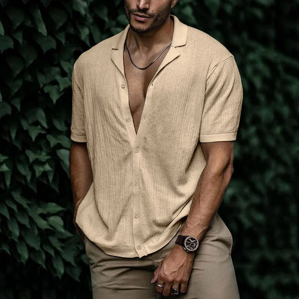 Hemd Kurzarm Herren – Kurzarmhemd Sommer Casual Regular Fit | Herren Hemden Kurzarm, Leicht & Atmungsaktiv