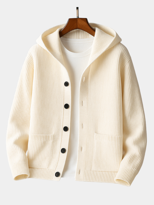 Damen Cardigan Relaxed Fit Freizeit mit Kapuze