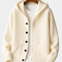 Damen Cardigan Relaxed Fit Freizeit mit Kapuze