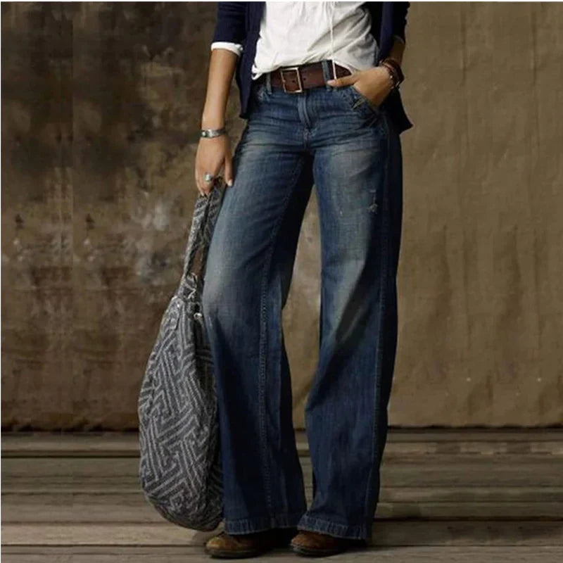 Damen Jeans Regular Fit Freizeit zeitlos elegant