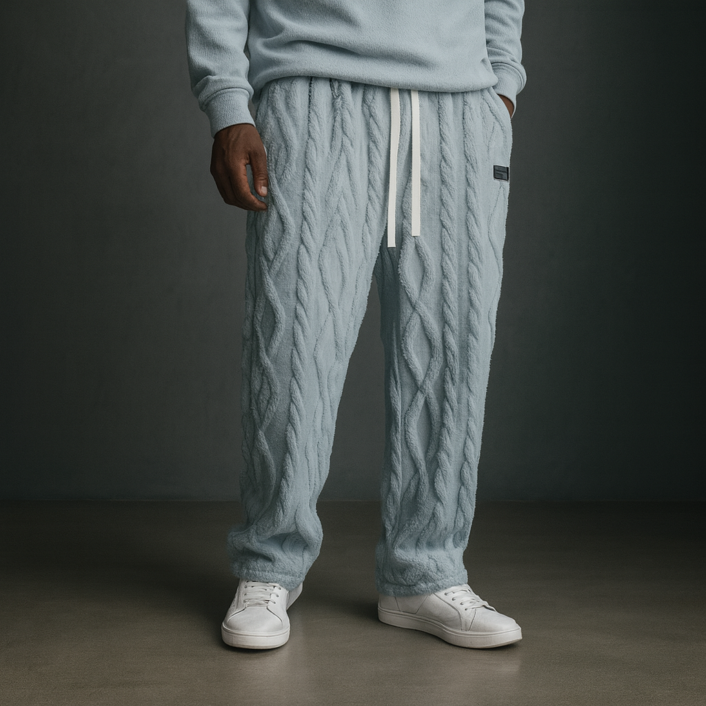 Damen Sweatpants Relaxed Fit Freizeit Wolkenmuster