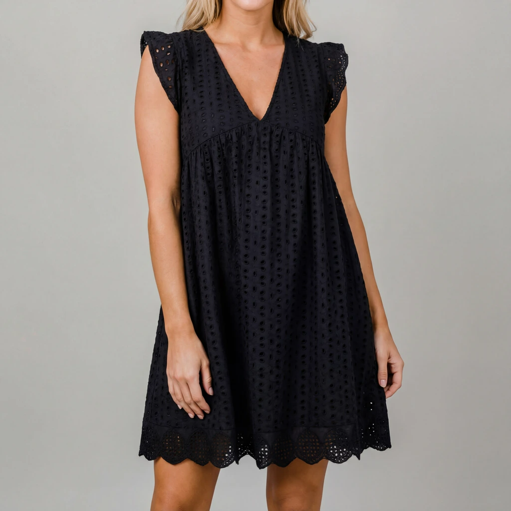 Damen Ärmelloses Mini-Kleid Relaxed Fit Casual Sommer