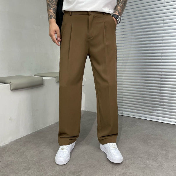 Wide-Leg Hose Herren Relaxed Fit Casual Business