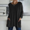 Damen Loose Fit Oberteil Casual Lässig Komfortabel