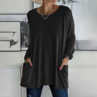 Damen Loose Fit Oberteil Casual Lässig Komfortabel