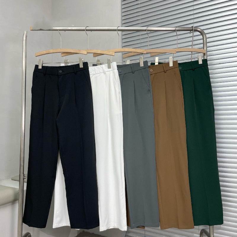 Wide-Leg Hose Herren Relaxed Fit Casual Business