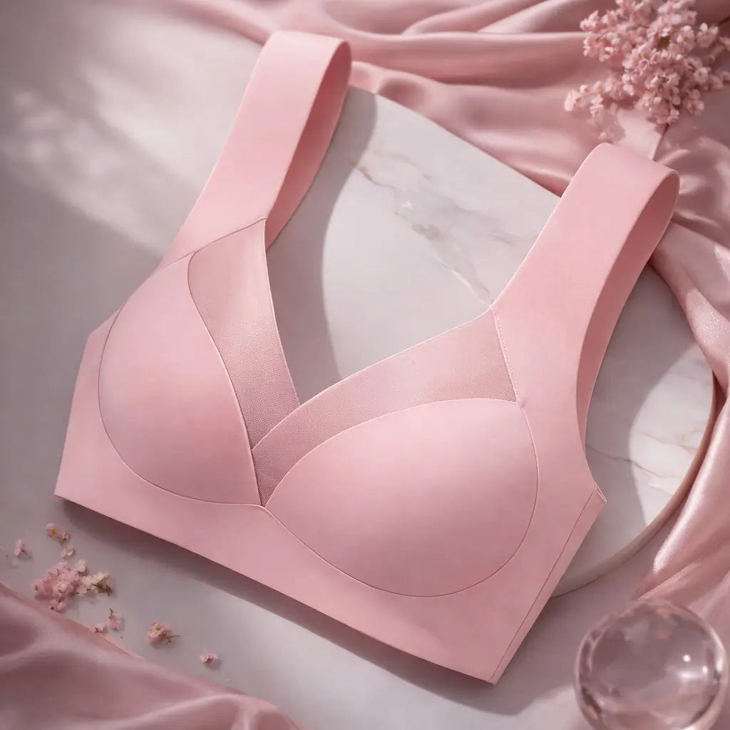 Damen Nahtloser Push-up BH ohne Bügel Bequem Alltag