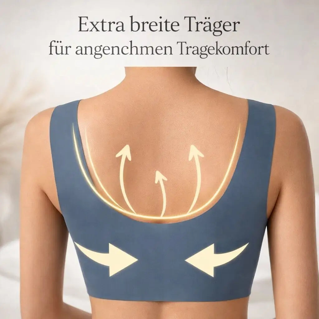 Damen Nahtloser Push-up BH ohne Bügel Bequem Alltag