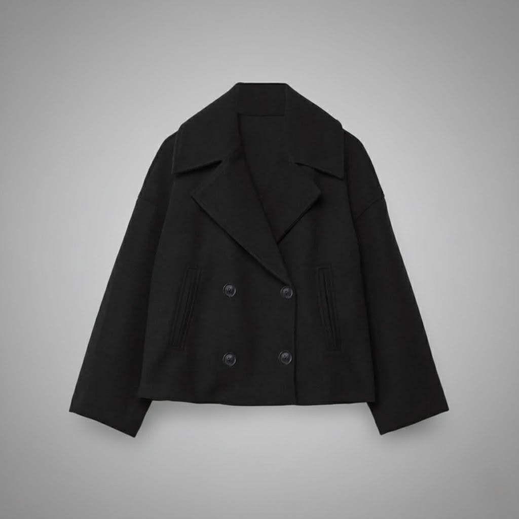 Damen Kurzmantel Regular Fit Casual Elegant