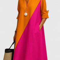 Damen Midi-Kleid Elegant Casual & Festlich