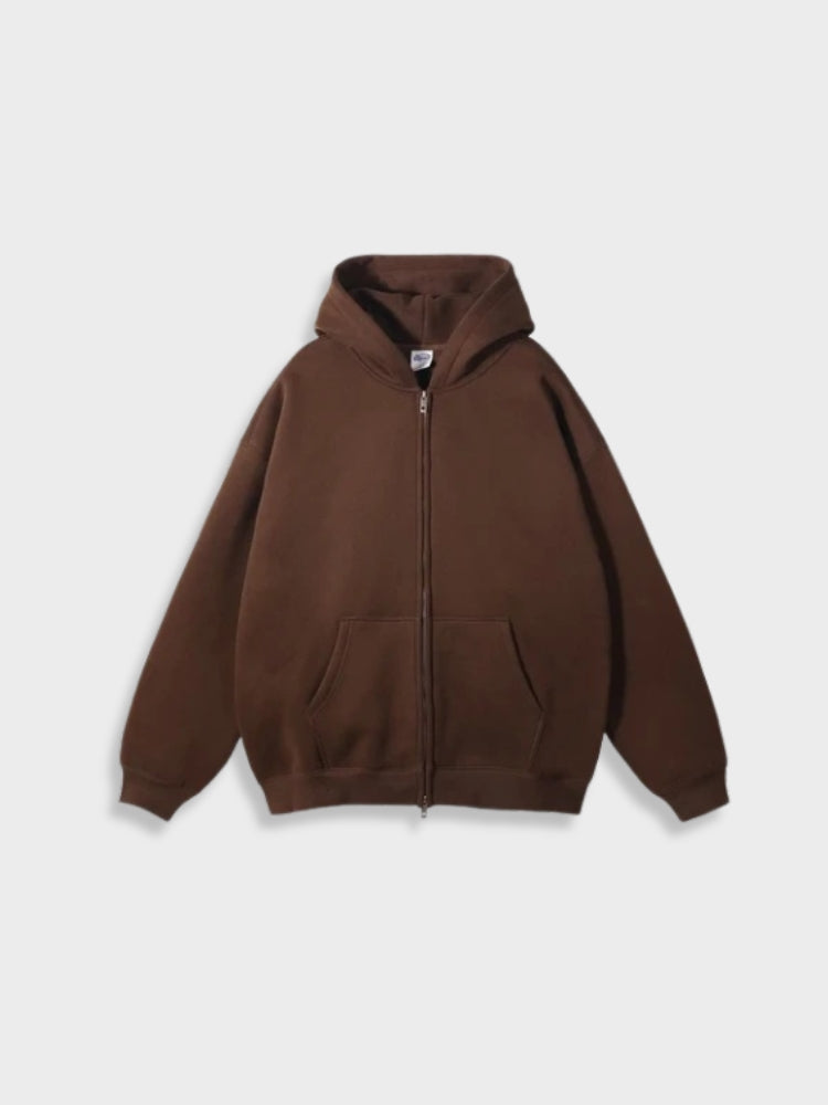 Ava I Damen Herren Unisex Oversized Cardigan mit Reißverschluss Casual Freizeit