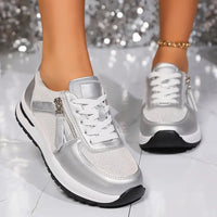 Damen Sneaker Regular Fit Freizeit Modern Elegant