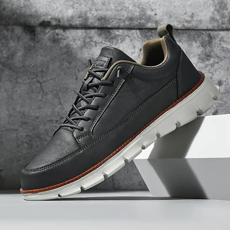 Veganes Leder Sneakers Herren Relaxed Fit Freizeit